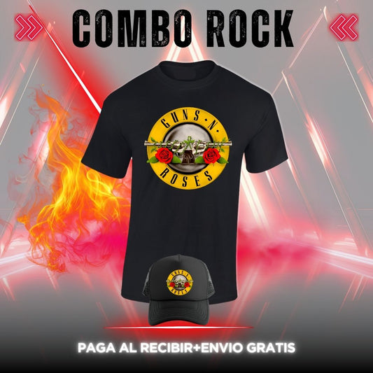 T-SHIRT COMBO ROCKS BANDAS $79.900