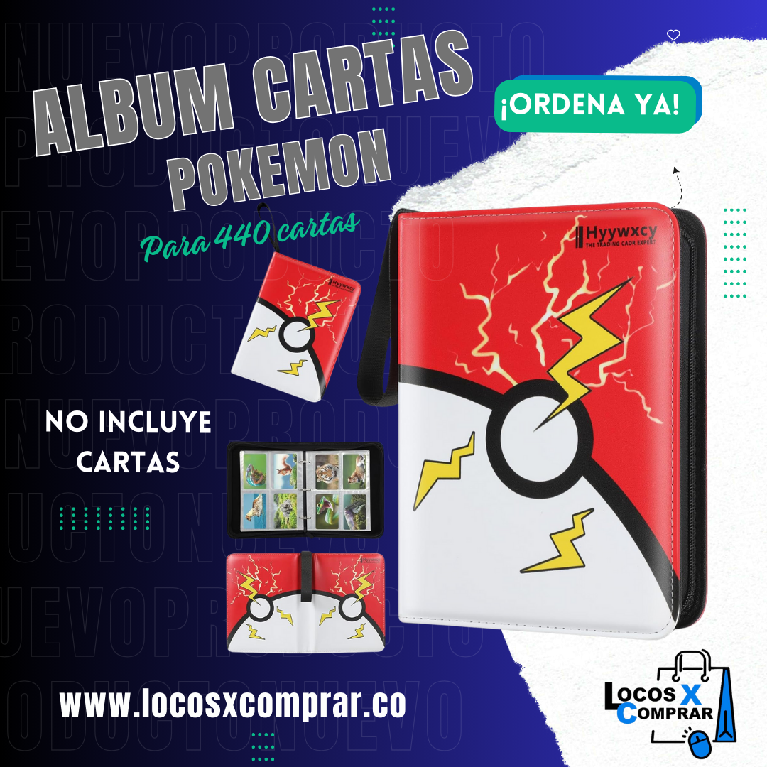 ALBUM CARTAS POKEMON FOLDER DE TARJETAS
