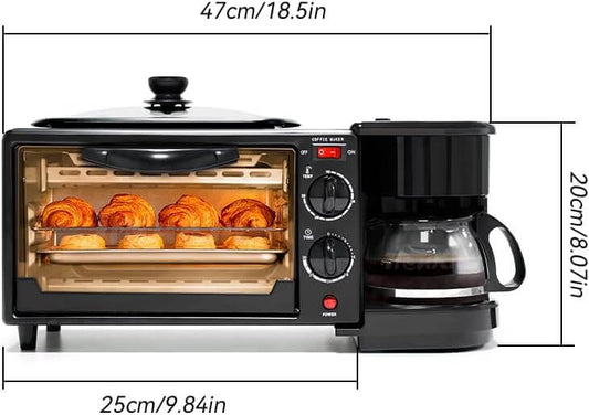 Horno Eléctrico Tostador Sokany 3 en 1