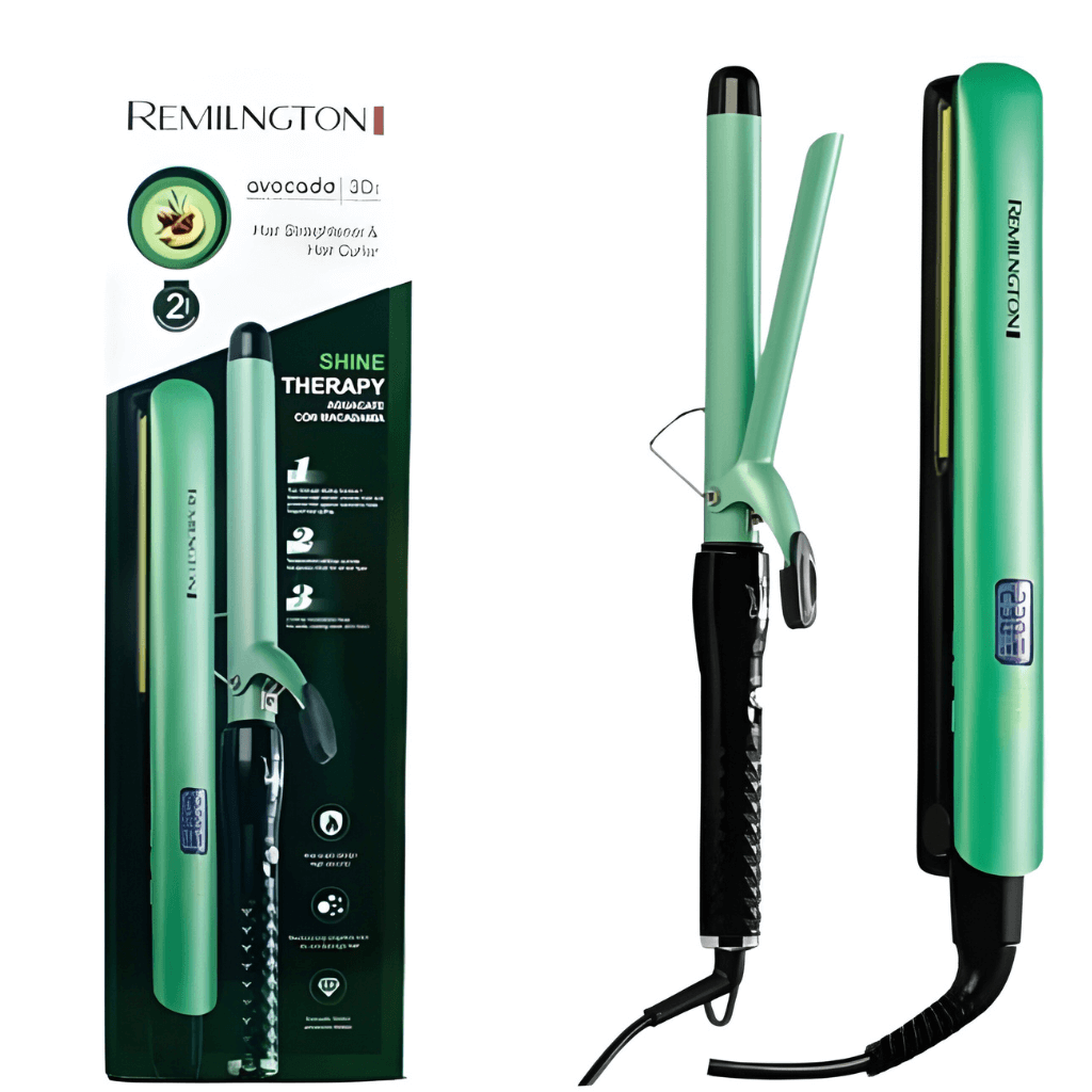 Combo Pinza Rizadora + Plancha Alisadora Aguacate