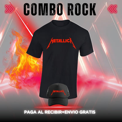 T-SHIRT COMBO ROCKS BANDAS $79.900