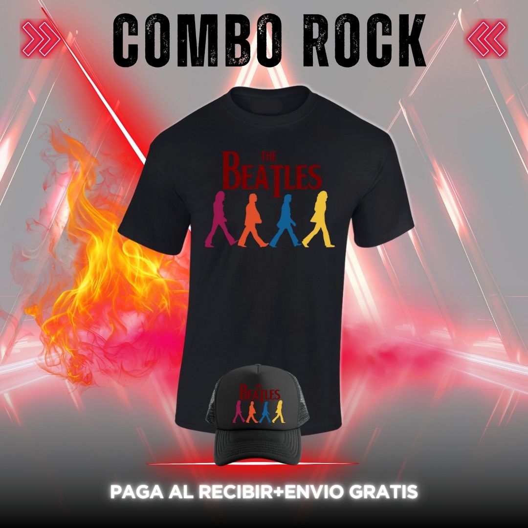 T-SHIRT COMBO ROCKS BANDAS $79.900