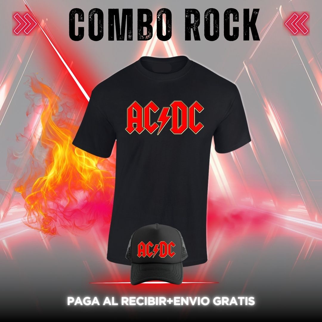 T-SHIRT COMBO ROCKS BANDAS $79.900