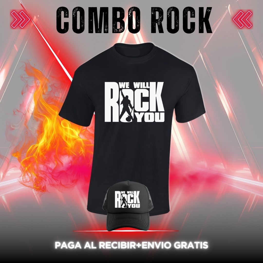 T-SHIRT COMBO ROCKS BANDAS $79.900