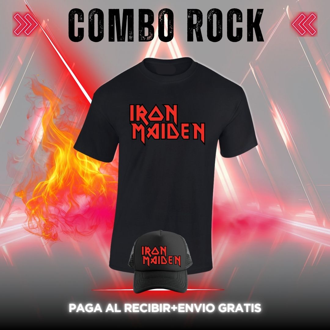 T-SHIRT COMBO ROCKS BANDAS $79.900