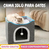 Cama Casa Iglú Para Gato, 2 Niveles Rascador + rascador